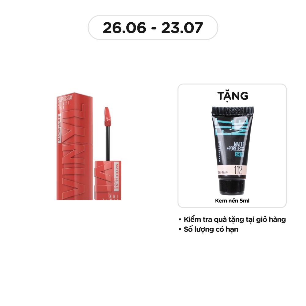 MAYBELLINE NEW YORK Super Stay Vinyl Ink 4.2ml .#65 Saucy