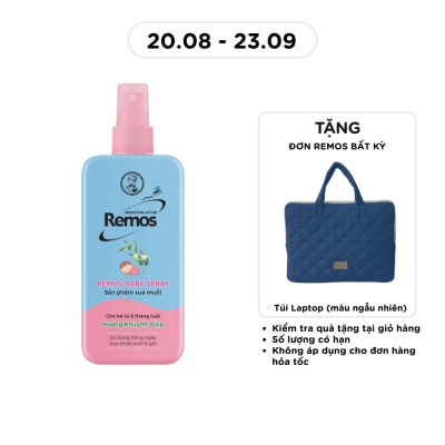REMOS - Xịt Chống Muỗi Remos Cho Bé 6 Tháng Tuổi Hương Khuynh Diệp 70ml image