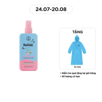 REMOS Xịt Chống Muỗi Remos Cho Bé 6 Tháng Tuổi Hương Khuynh Diệp 70ml