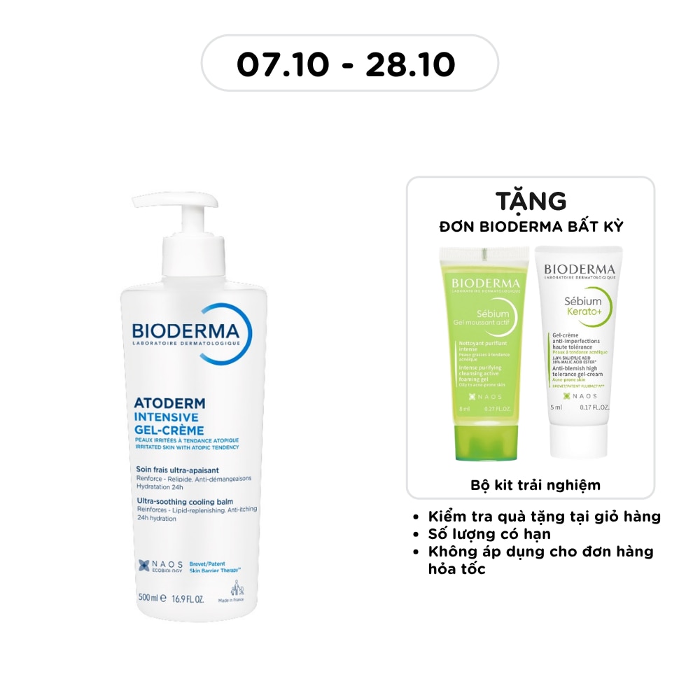 Gel Dưỡng Ẩm Bioderma Atoderm Intensive Gel Crème 500ml image