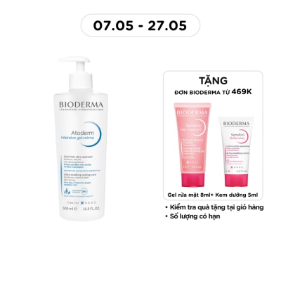 BIODERMA - Gel Dưỡng Ẩm Bioderma Atoderm Intensive Gel-Crème 500ml