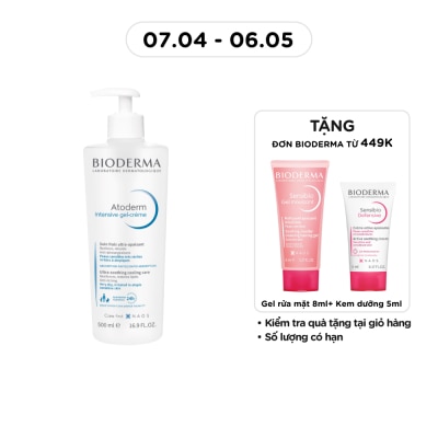BIODERMA - Gel Dưỡng Ẩm Bioderma Atoderm Intensive Gel-Crème 500ml