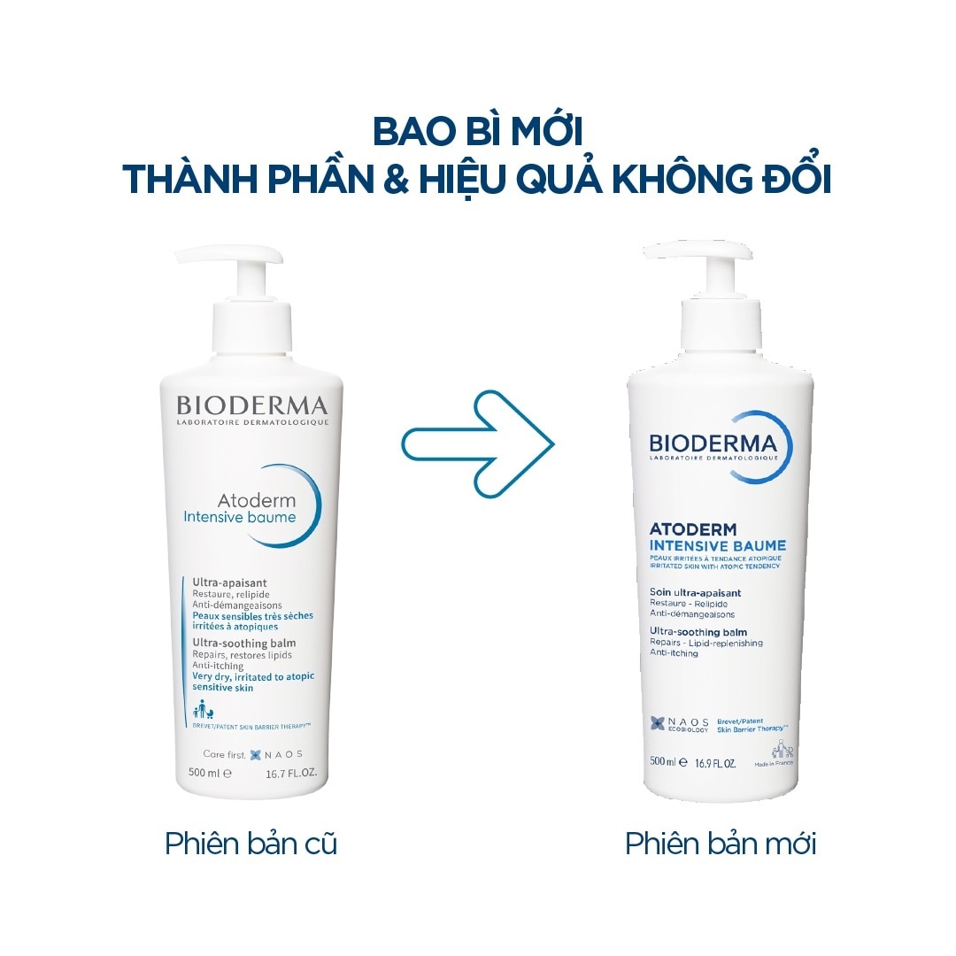 Kem Dưỡng Ẩm Bioderma Atoderm Intensive Baume 500ml
