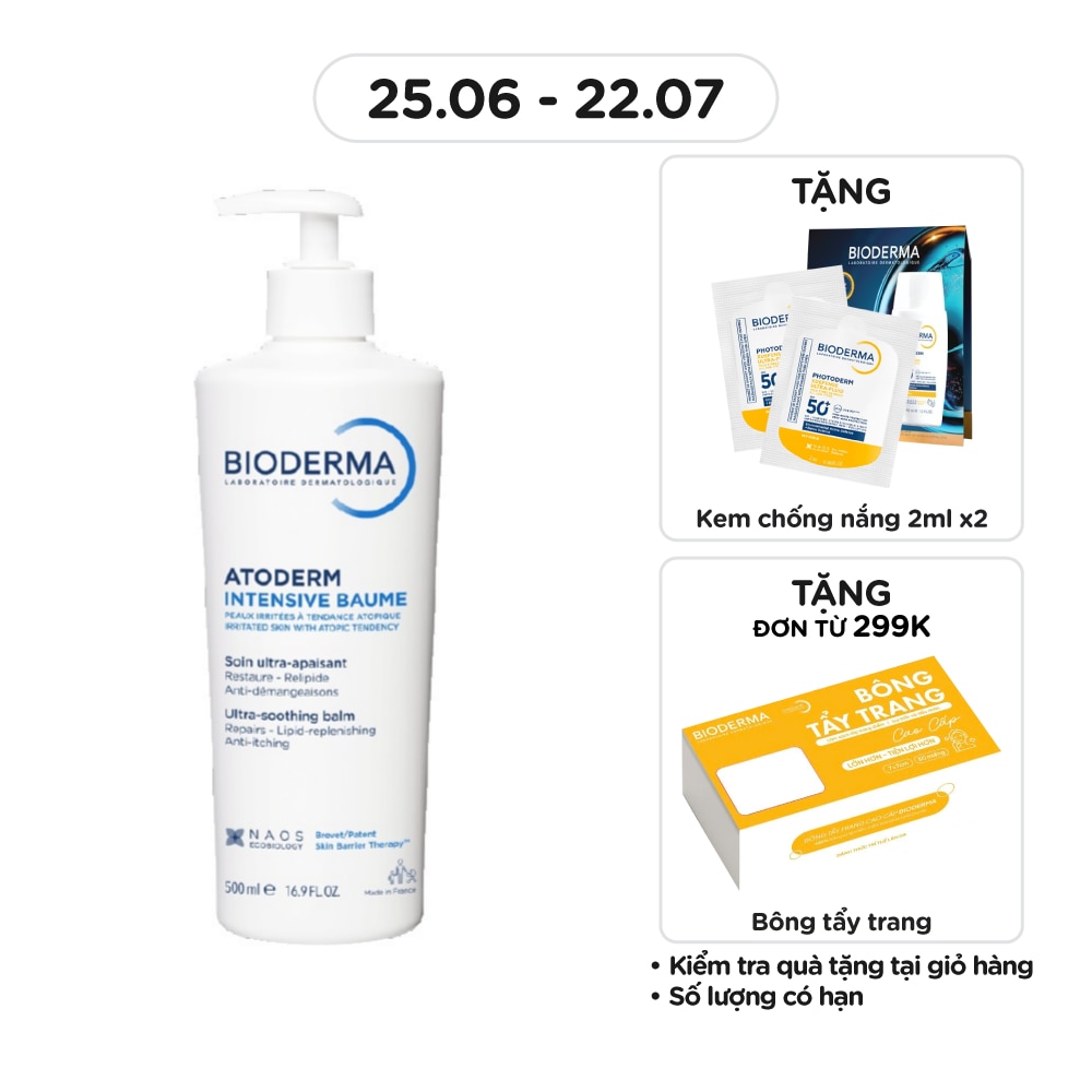 Kem Dưỡng Ẩm Bioderma Atoderm Intensive Baume 500ml