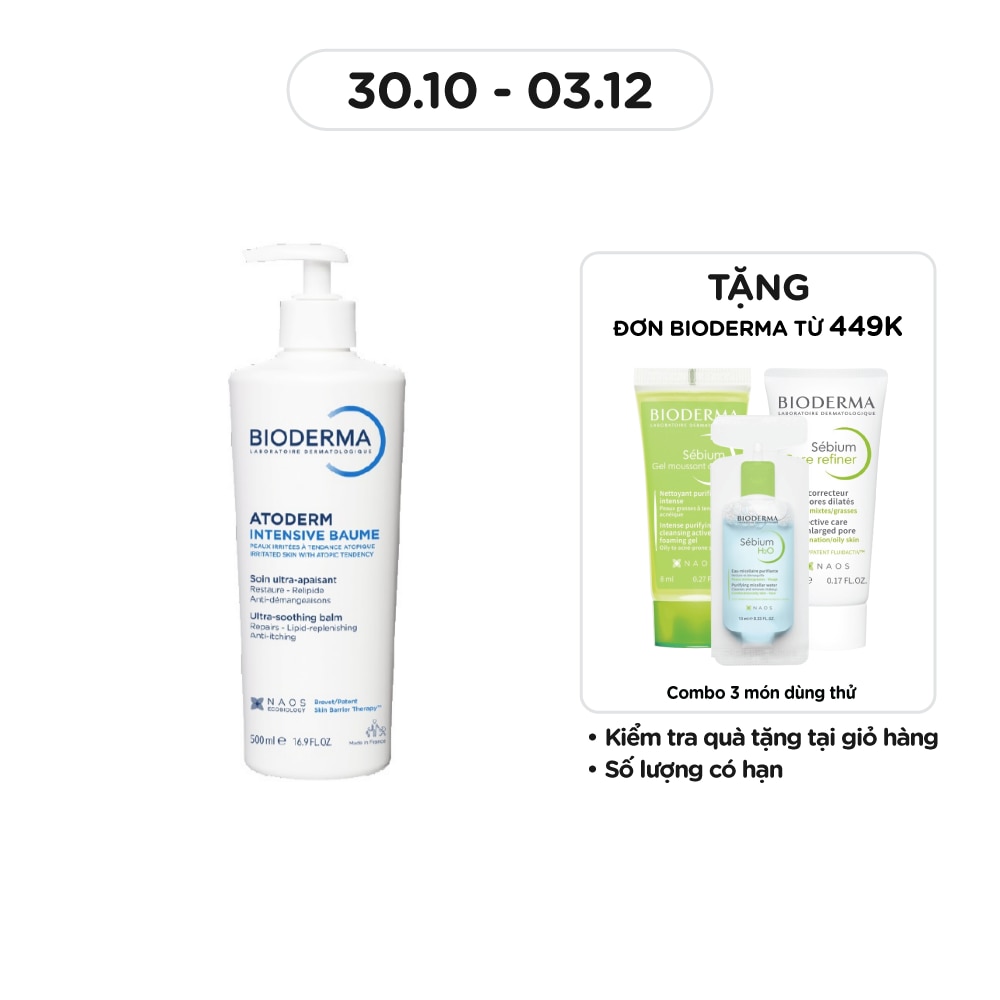 Kem Dưỡng Ẩm Bioderma Atoderm Intensive Baume 500ml