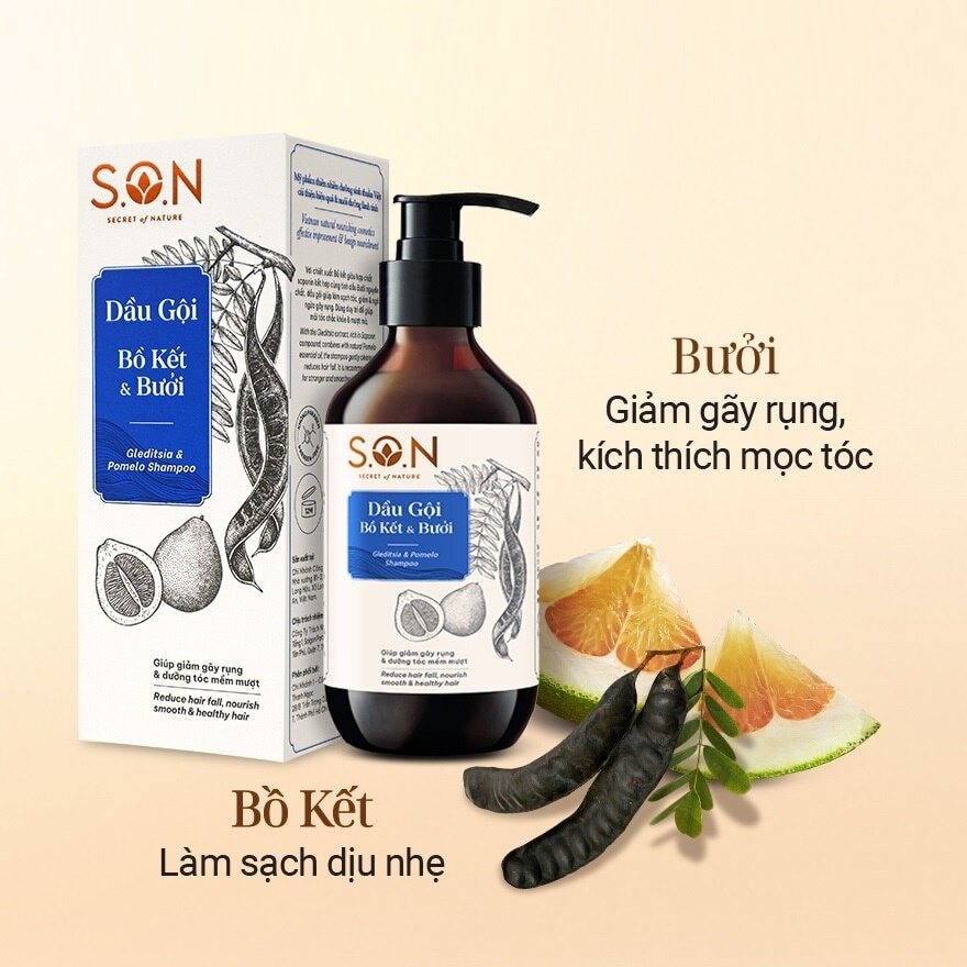 Dầu Gội S.O.N Bồ Kết & Bưởi 250ml