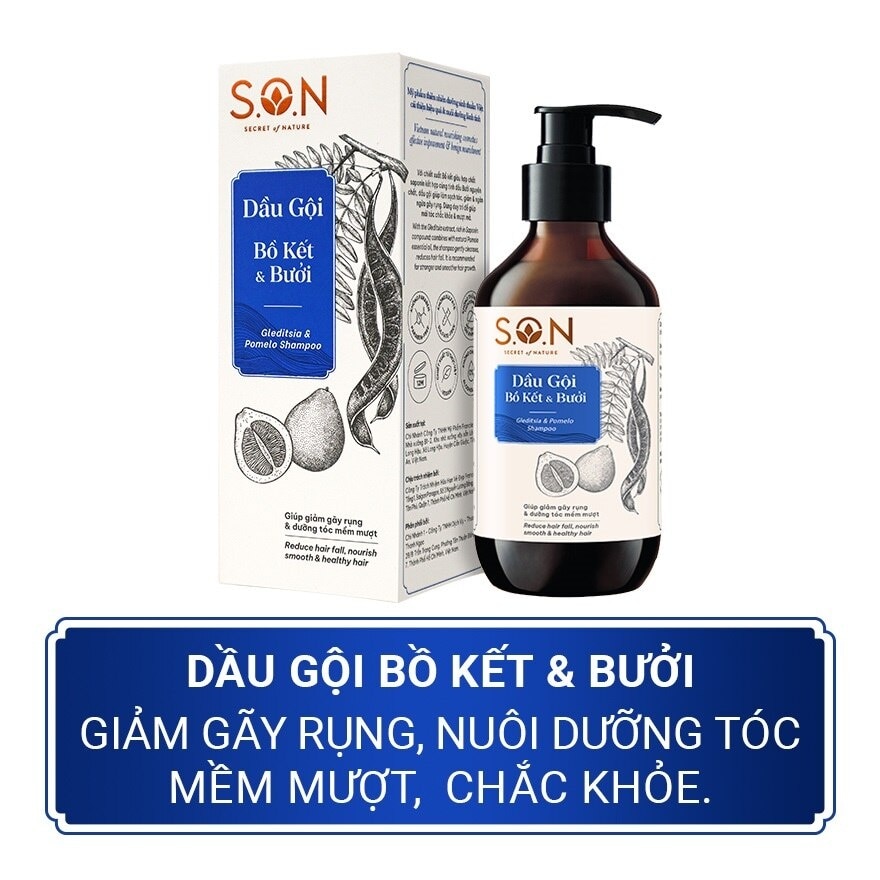 Dầu Gội S.O.N Bồ Kết & Bưởi 250ml