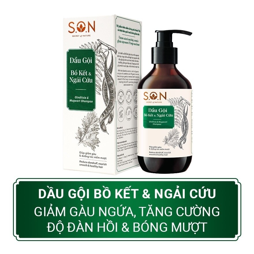 Dầu Gội S.O.N Bồ Kết & Ngải Cứu 250ml