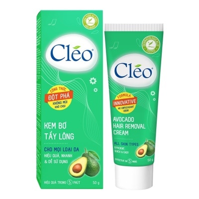 CLÉO Kem Tẩy Lông Cleo Avocado Hair Removal Cream 50g