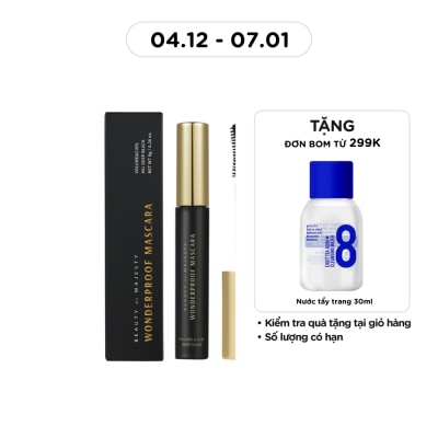 BOM Mascara Bom Wonderproof Volume&Curl 8g .#01 Deep Black