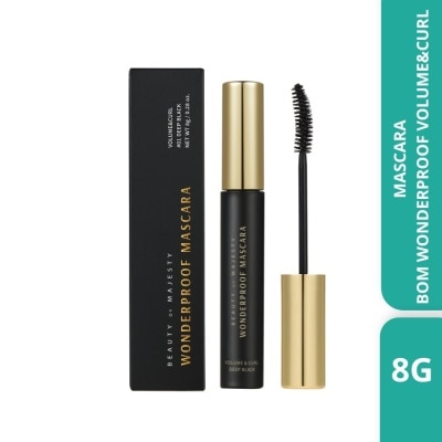 BOM Wonderproof Mascara Volume & Curl 8g .#01 Deep Black