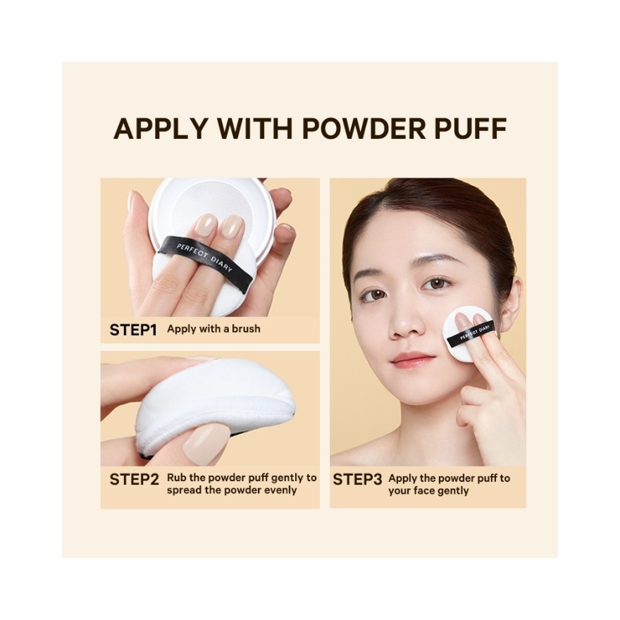 Phấn Phủ Kiềm Dầu Perfect Diary Weightless Soft-Velvet Blurring Loose Powder 7g .#01