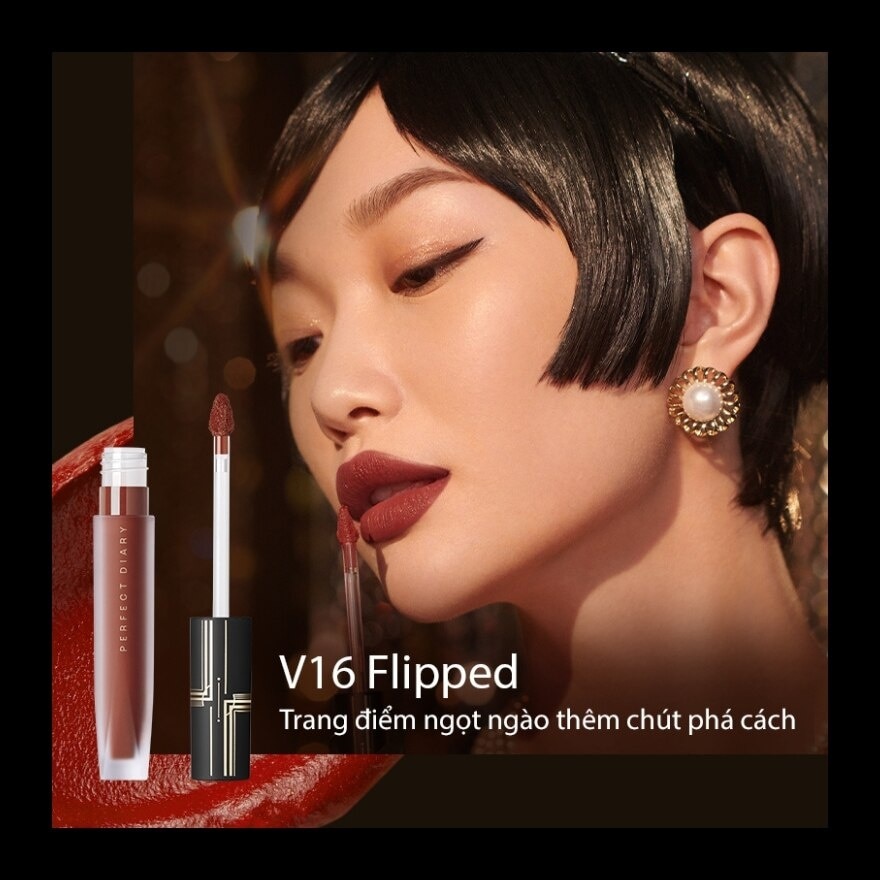 Son Kem Perfect Diary Glamour Select Velvet Liquid Lipstick 2.5g .#V16