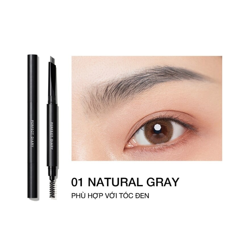 Chì Kẻ Chân Mày Perfect Diary 0.28g .#01 Natural Gray