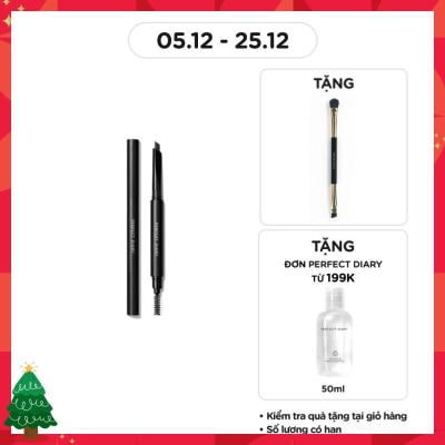 PERFECT DIARY Chì Kẻ Chân Mày Perfect Diary Duel-Ended Hexagonal Chiseled Eyebrow Pencil 0.28g .#02 Dark Brown