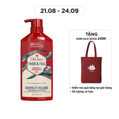 OLD SPICE Thick & Full 2n1 Shampoo & Conditioner 650ml