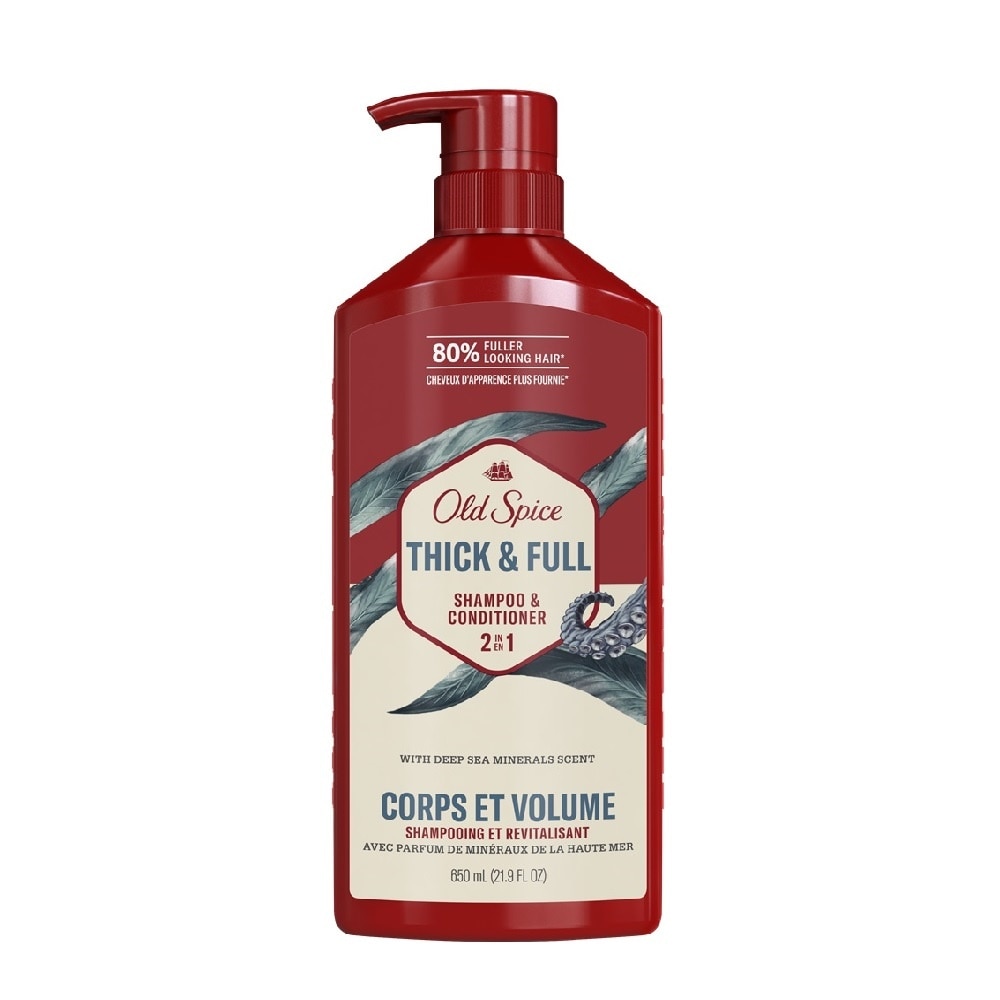 Dầu Gội & Xả Cho Nam Old Spice Thick & Full 2n1 Shampoo & Conditioner 650ml