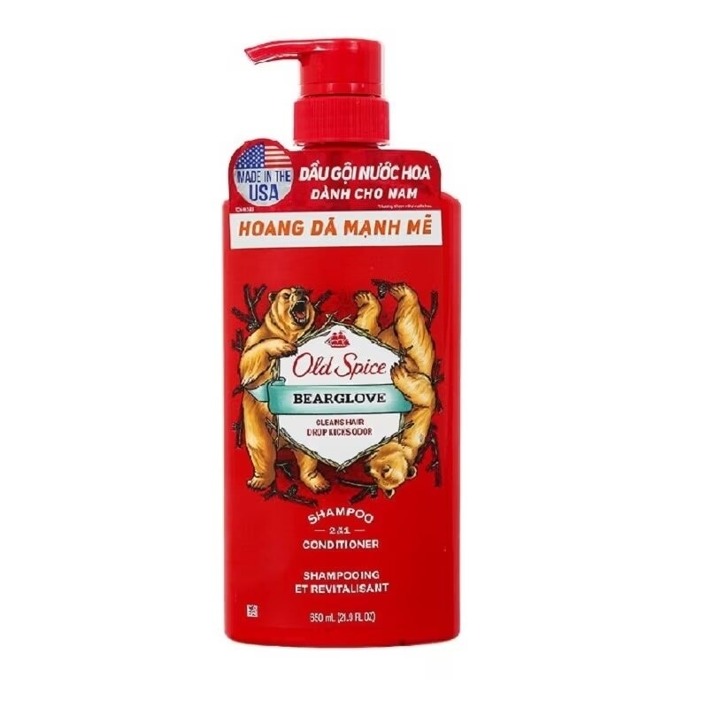 Dầu Gội & Xả Cho Nam Old Spice Bearglove 2in1 650ml