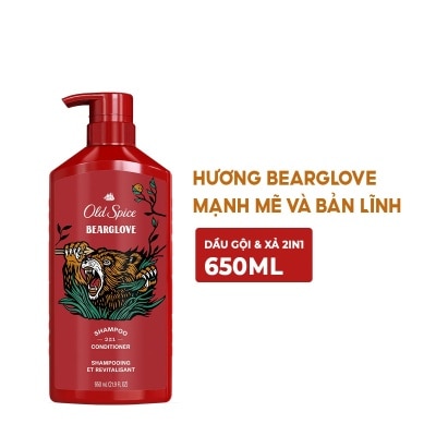 OLD SPICE Dầu Gội & Xả Cho Nam Old Spice Bearglove 2in1 650ml