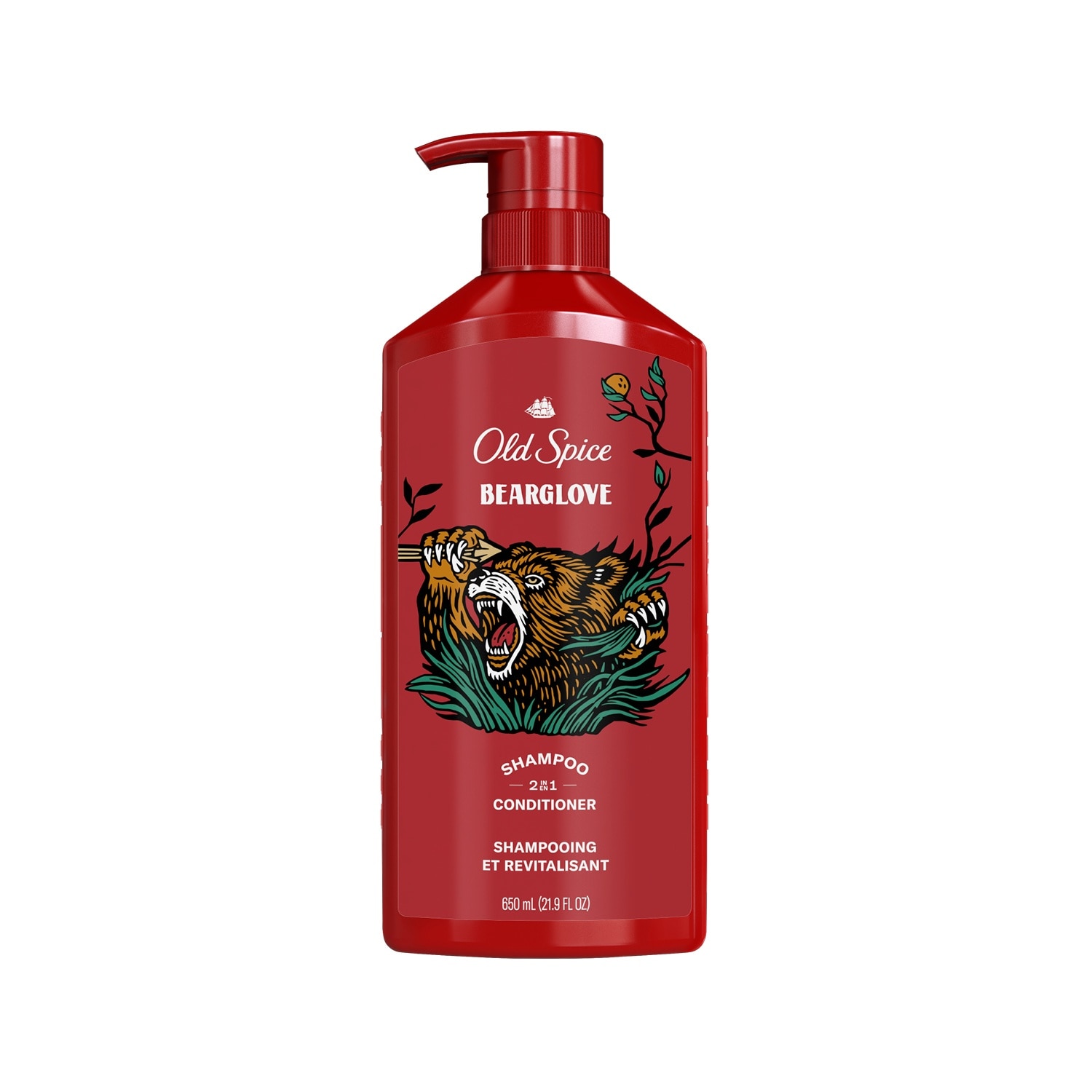 Dầu Gội & Xả Cho Nam Old Spice Bearglove 2in1 650ml