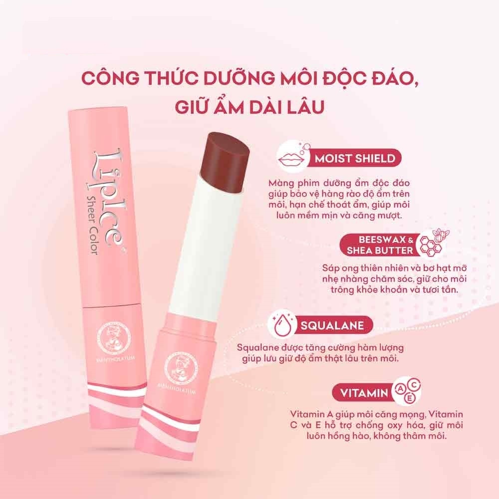 Son Dưỡng Có Màu Lipice Sheer Color 2.4g .#Brick Red