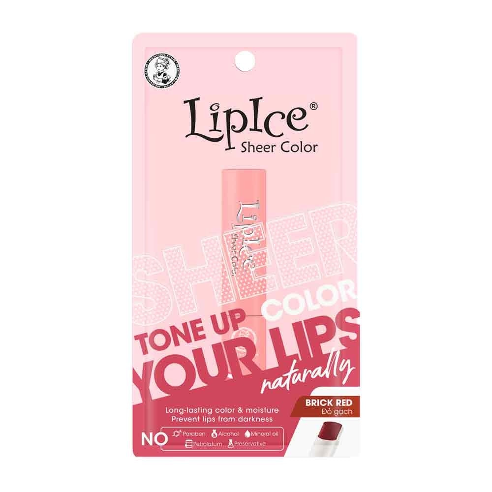 Son Dưỡng Có Màu Lipice Sheer Color 2.4g .#Brick Red