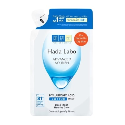 HADA LABO Dung Dịch Dưỡng Ẩm Hada Labo Cho Da Thường Advanced Nourish Hyaluronic Acid Lotion 170ml(Túi Refill)