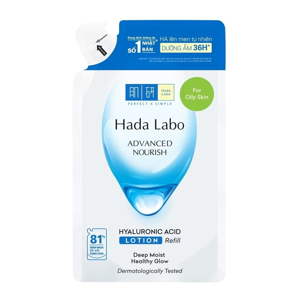 Dung Dịch Dưỡng Ẩm Hada Labo Cho Da Dầu Advanced Nourish Hyaluronic Acid Lotion 170ml (Túi Refill)