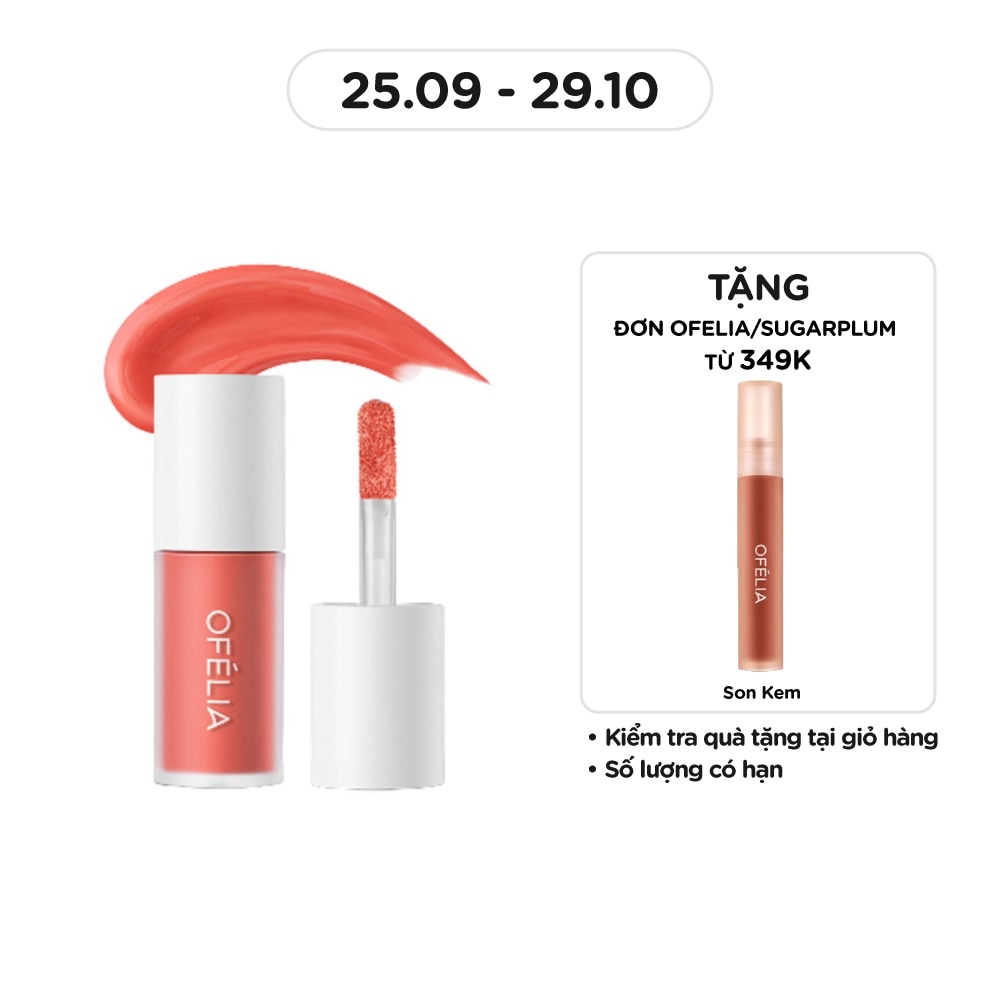 OFÉLIA Kem Má Hồng Ofélia Lolli Liquid Blush 4.3g .#LB1 Almost Love
