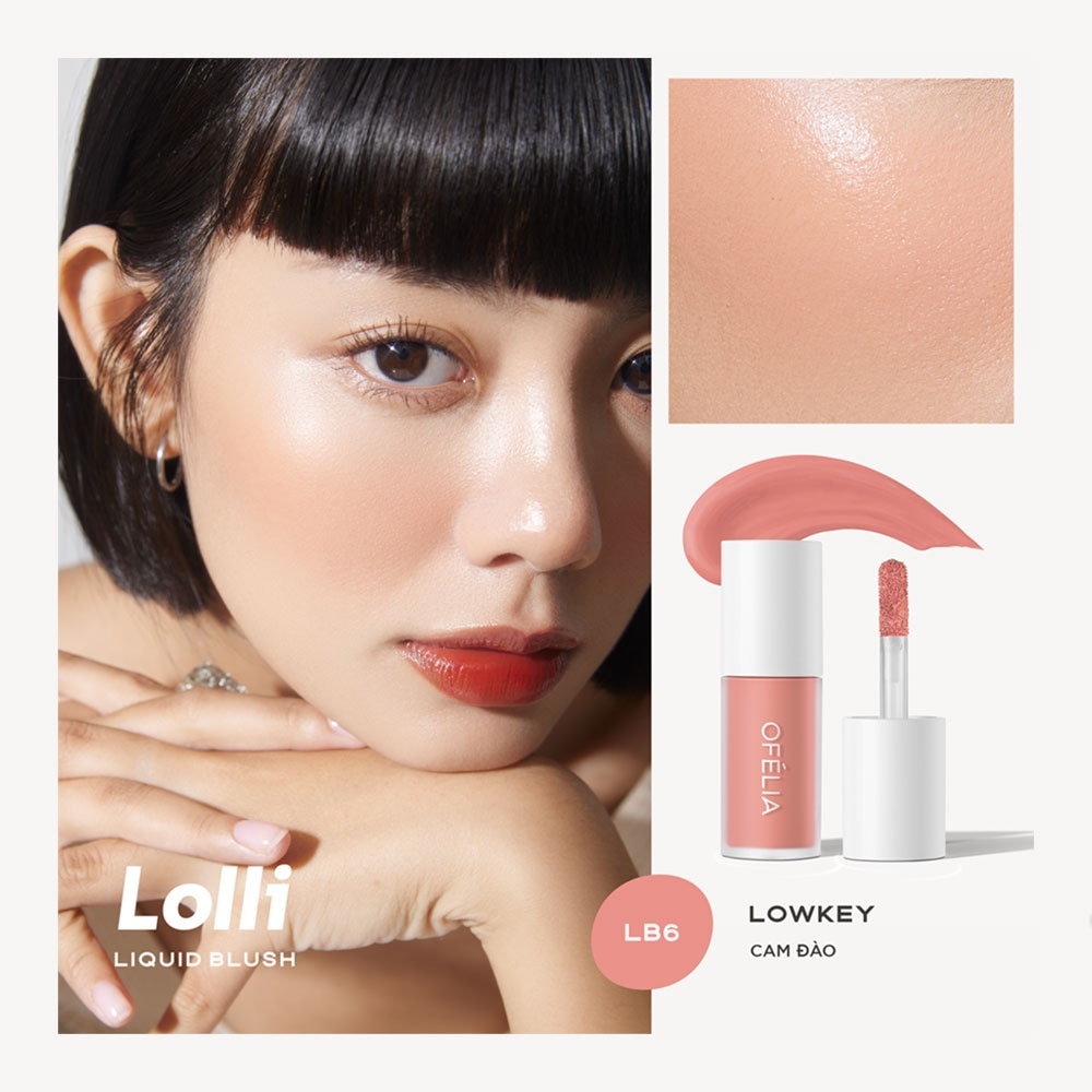 Kem Má Hồng Ofélia Lolli Liquid Blush 4.3g .#LB6 Lowkey