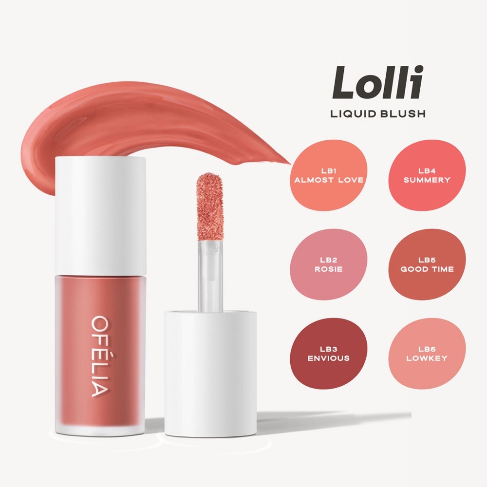 Kem Má Hồng Ofélia Lolli Liquid Blush 4.3g .#LB4 Summery