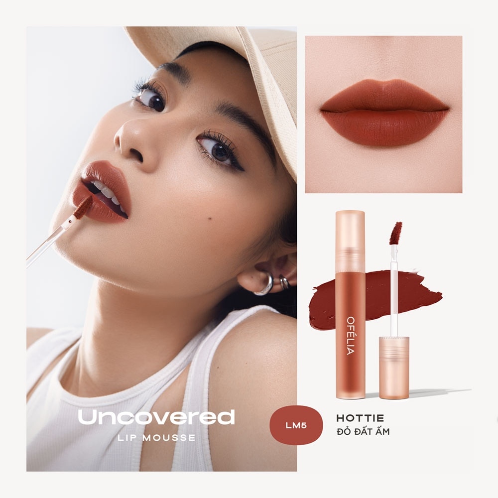 Son Kem Ofélia Uncovered Lip Mousse 4.3g .#LM5 Hottie