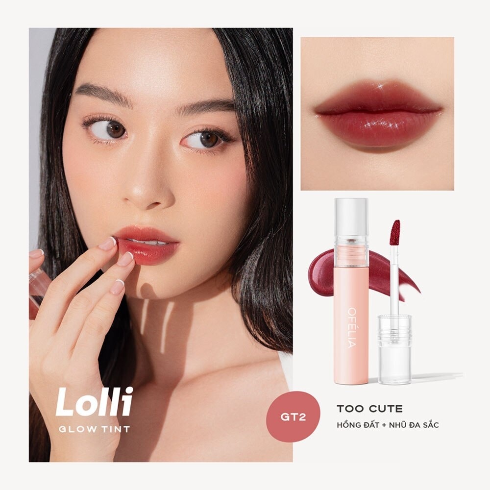 Son Bóng Ofélia Lolli Glow Tint 3.9g .#GT2 Too Cute