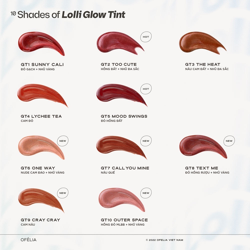 Ofélia Lolli Glow Tint 3.9g .#GT2 Too Cute
