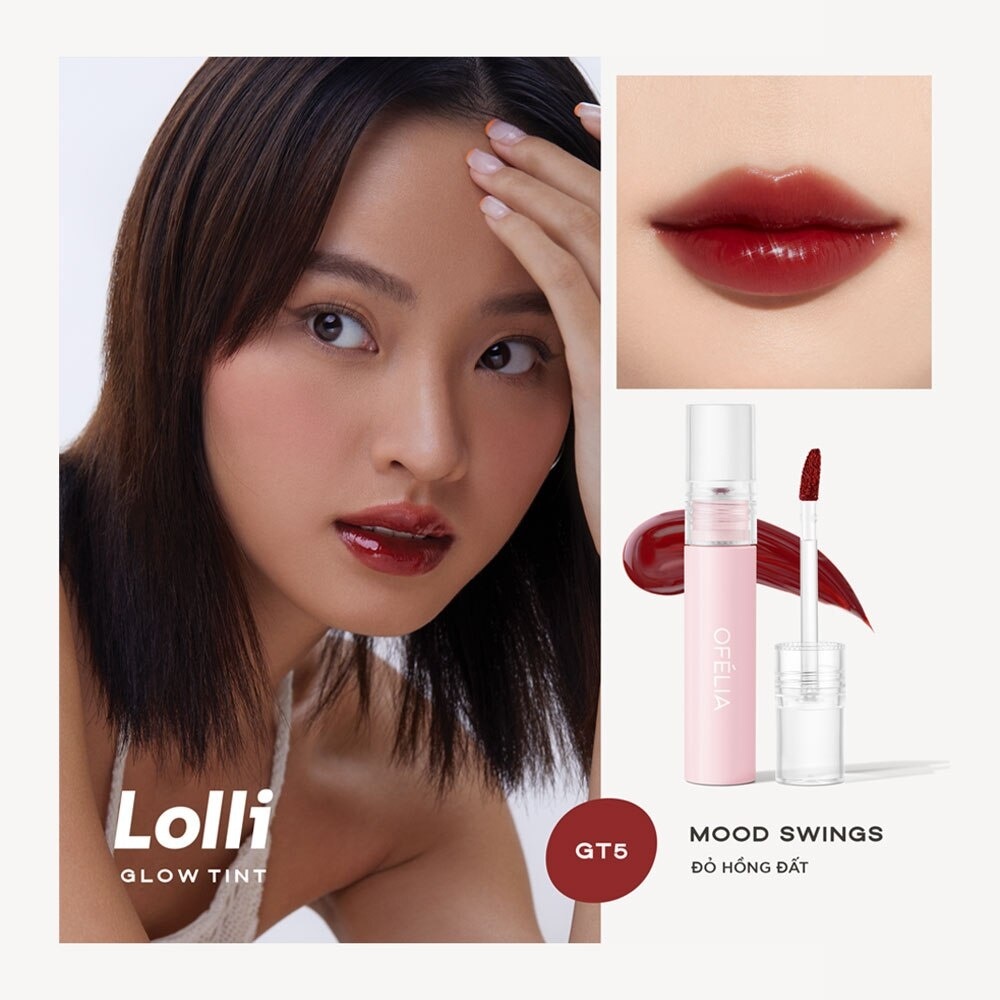 Son Bóng Ofélia Lolli Glow Tint 3.9g .#GT5 Mood Swings