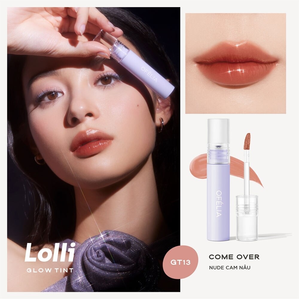 Son Bóng Ofélia Lolli Glow Tint 3.9g .#GT13 Come Over