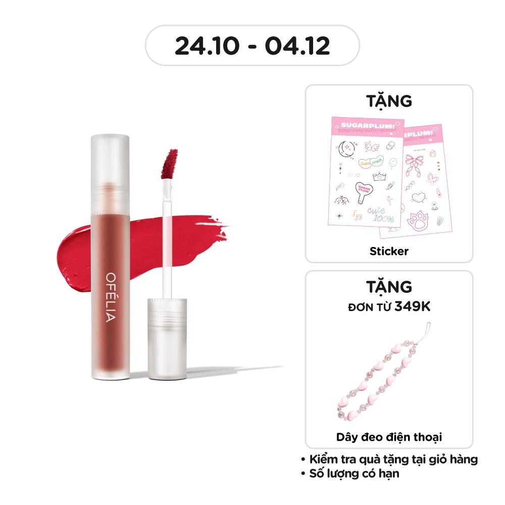 Son Kem Ofélia Uncovered Lip Mousse 4.3g .#LM10 Red Flag