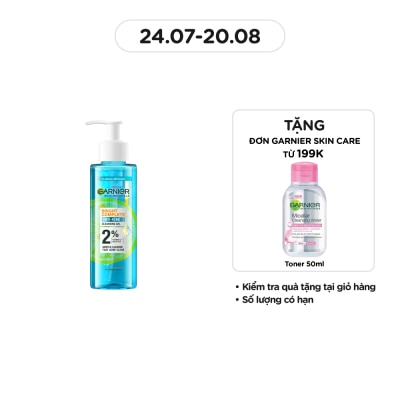 GARNIER Gel Rửa Mặt Garnier Skin Naturals Bright Complete Anti-Acne Cleansing Gel 120ml