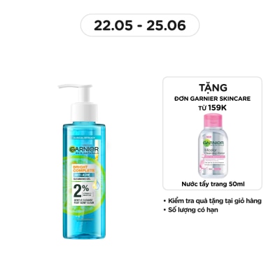 GARNIER Gel Rửa Mặt Garnier Skin Naturals Bright Complete Anti-Acne Cleansing Gel 120ml
