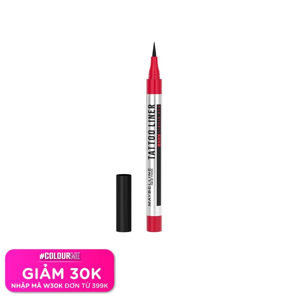 Bút Kẻ Mắt Nước Maybelline New York Tattoo Liner 48H Liquid Pen 1g .#Black