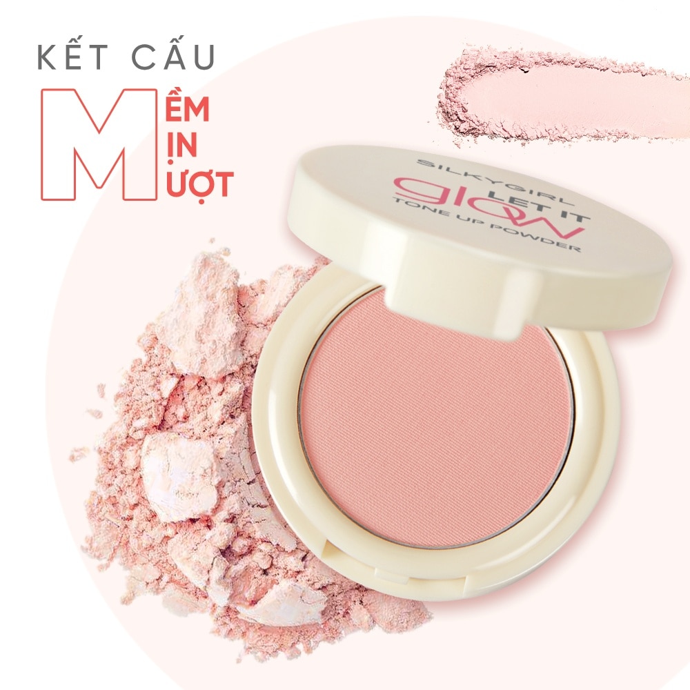 Phấn Phủ Nâng Tông Silkygirl Let It Grow Tone Up Powder 7g .#01 Radiant
