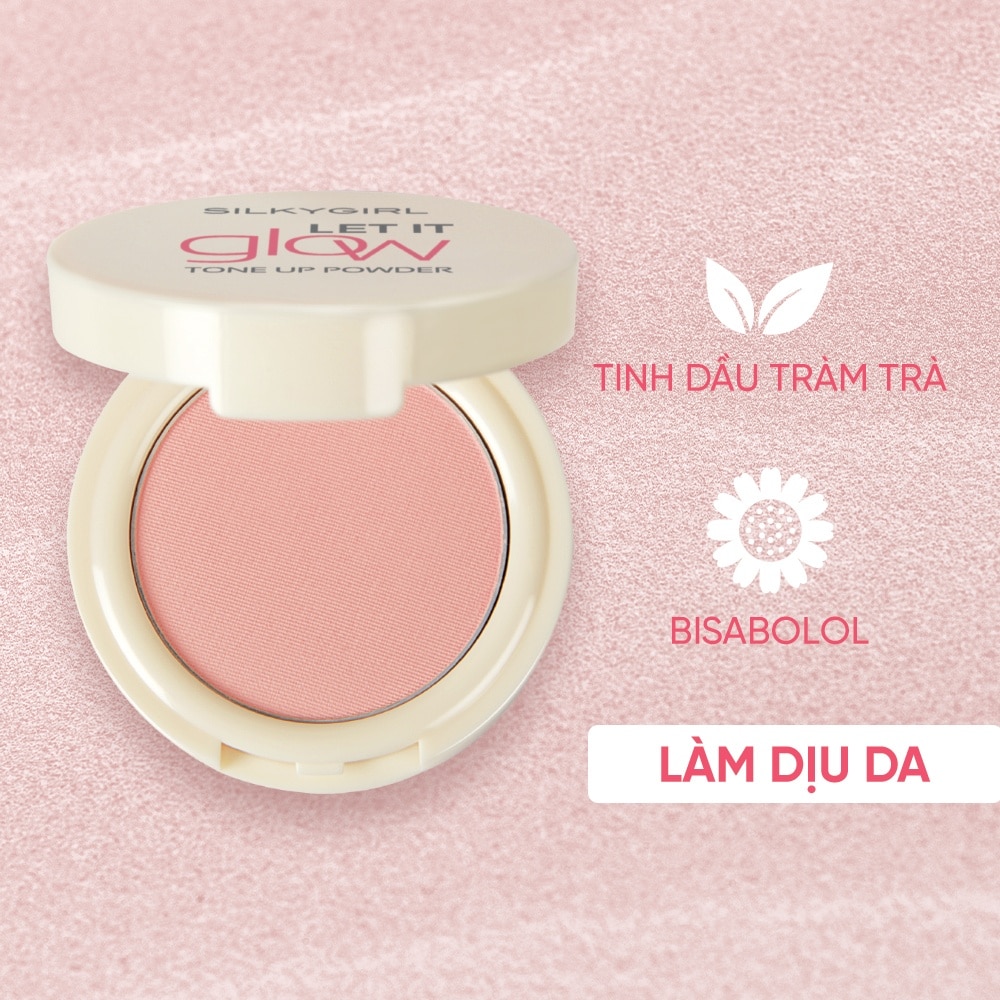 Phấn Phủ Nâng Tông Silkygirl Let It Grow Tone Up Powder 7g .#01 Radiant