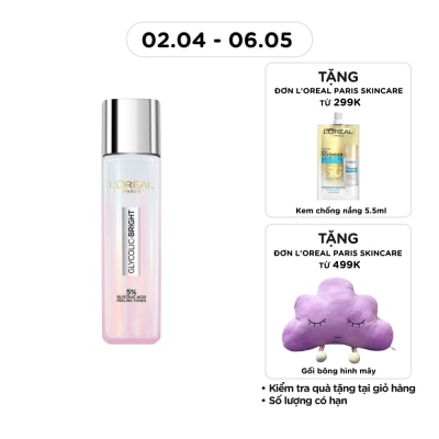 L'OREAL PARIS - Nước Dưỡng L'oreal Paris Glycolic-Bright Glowing Peeling Toner 128ml