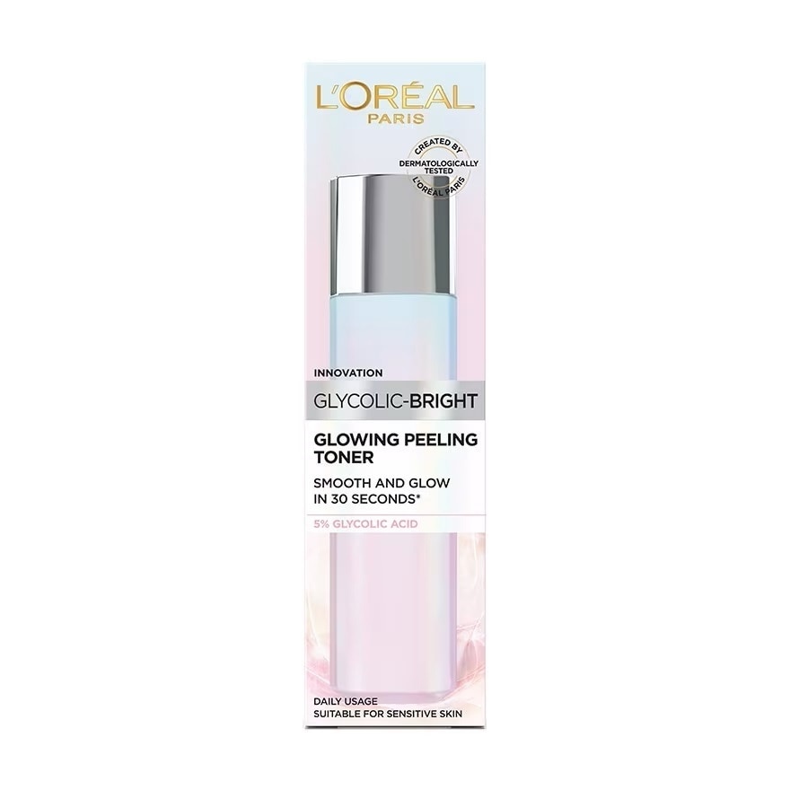 Nước Dưỡng L'oreal Paris Glycolic-Bright Glowing Peeling Toner 128ml