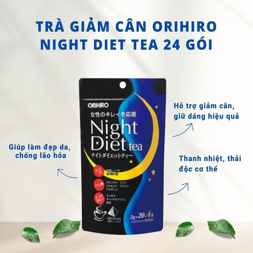 Trà Giảm Cân Orihiro Night Diet Tea Orihiro 24 gói