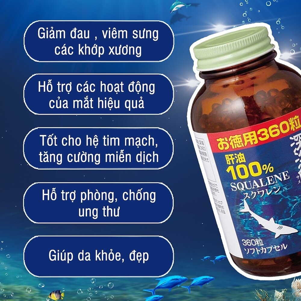 Viên Uống Dầu Gan Cá Mập Orihiro 360 viên