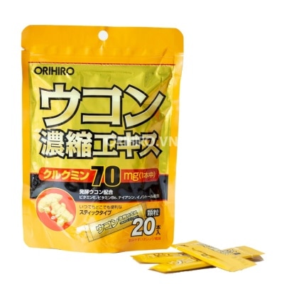 ORIHIRO Hangover Turmeric Powder 20 packs