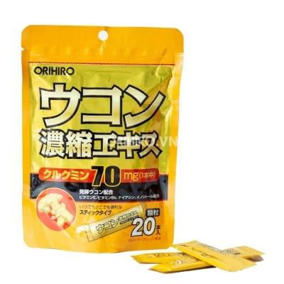 ORIHIRO Tinh Bột Nghệ Giải Rượu Orihiro 20 gói
