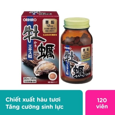 ORIHIRO Viên Uống Tinh Chất Hàu Tươi Orihiro 120 viên