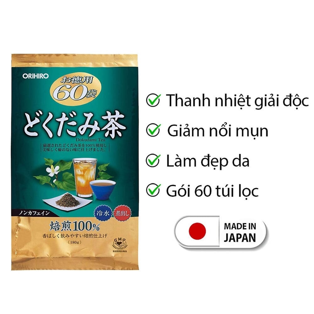 Trà Diếp Cá Orihiro Thanh Nhiệt Giải Độc 60 gói